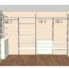 Гардеробная система Vitra алюминий 270x216 см — ракурс 6, гардеробная на заказ