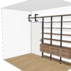 Открытая гардеробная система Vitra Black с алюминиевыми профилями — ракурс 5, гардеробная на заказ