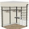 Гардеробная система Vitra Black с металлическими стойками и ЛДСП Egger, ракурс 6
