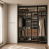 Гардеробная система Vitra Black с металлическими стойками и ЛДСП Egger — ракурс 7
