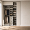Гардеробная система VITRA из ЛДСП Фарфор белый с металлическими стойками, основной вид