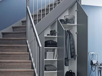 Гардеробная в прихожей гардеробная под лестницей