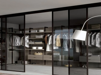 раздвижная гардеробная комната, гардеробные системы