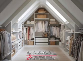 Гардеробная комната в мансарде: почему скос потолка — это не повод терять пространство и уют