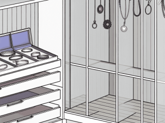 Идеальное хранение ювелирных изделий в гардеробной: секреты безопасности и элегантности