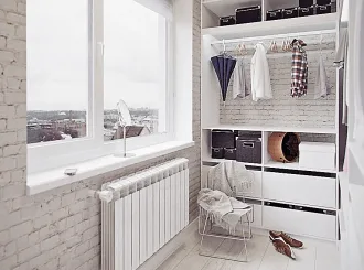 гардеробная на балконе