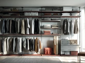 открытая гардеробная система