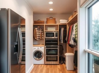 Гардеробная с техникой