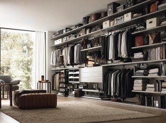 Модульные открытые гардеробные системы от GARDEROBEMASTER (Rimadesio Zenit стиль)