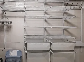 Гардеробная система аристо, сетчатая гардеробная постирочная в подвале