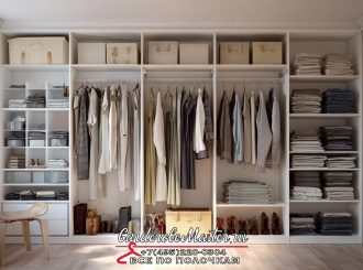 Гардеробная система в нише