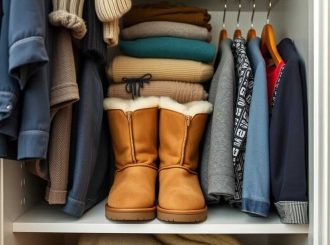 Хранение угги в гардеробной