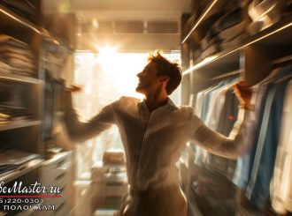 открытая гардеробная система