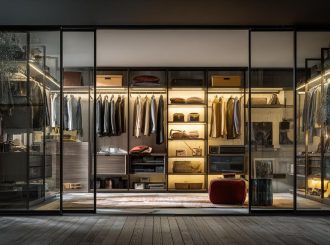 Модульные открытые гардеробные системы от GARDEROBEMASTER (Rimadesio Zenit стиль)