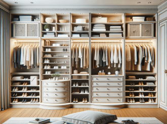 Гардеробная комната на заказ по индивидуальным размерам