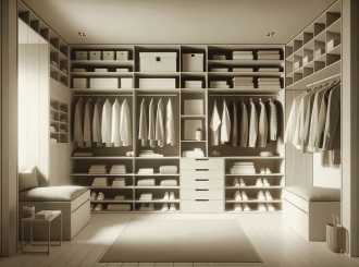 гардеробная комната дизайн