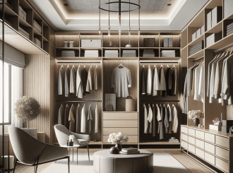 Дизайн гардеробной. Стили, которые украсят пространство и сделают использование гардеробной приятным процессом Гардеробная - это особое место в доме, где мы храним свою одежду, обувь и аксессуары. Она должна быть не только функциональной, но и красивой, чтобы приносить радость и удовольствие при использовании. В этой статье мы рассмотрим пять популярных стилей дизайна гардеробных, которые помогут вам создать пространство, отражающее вашу индивидуальность и приносящее удовольствие. 1) МИНИМАЛИЗМ Минимализм - это стиль, который отличается лаконичностью, простотой и функциональностью. В гардеробной в стиле минимализм преобладают черно-белые и бежево-коричневые тона, минимум мебели и аксессуаров. Главное в этом стиле - создать чистое и упорядоченное пространство, где все вещи имеют свое место. Примеры использования минимализма в гардеробных: Вместо большого количества шкафов и полок, используйте встроенные системы хранения, которые позволят максимально эффективно использовать пространство. Используйте нейтральные цвета для отделки стен и пола, чтобы создать спокойную и гармоничную атмосферу. Выбирайте мебель с простыми формами и минимумом декоративных элементов. 2) КОНТЕМПОРАРИ Контемпорари - это современный стиль, который сочетает в себе традиционные приемы и продвинутые технологии. Гардеробные в стиле контемпорари отличаются элегантностью, комфортом и функциональностью. Они выполнены в нейтральной цветовой гамме, наполнены простыми формами и функциональными предметами. Примеры использования контемпорари в гардеробных: Используйте светлые оттенки для отделки стен и пола, чтобы создать ощущение простора и света. Выбирайте мебель с гладкими поверхностями и простыми линиями. Используйте инновационные технологии, такие как автоматические системы освещения и открытия шкафов. 3) ТЕХНО Техно - это стиль, который отличается промышленным "налетом", ощущением холода и продуманной "запущенностью". Гардеробные в стиле техно характеризуются прямыми линиями, грубыми материалами, металлом, стеклом и соответствующими аксессуарами. Этот стиль идеально подходит для любителей фантастики и машин. Примеры использования техно в гардеробных: Используйте металлические полки и вешалки для хранения одежды. Откройте стены и потолок, чтобы создать ощущение простора и промышленности. Используйте технику и соответствующие аксессуары, такие как металлические ящики и корзины. 4) ХАЙ-ТЕК Гардеробные в стиле хай-тек отличаются минимализмом, функциональностью, новейшими материалами и передовыми технологиями. Основной акцент ставится на форме и фактуре предметов, предпочтение отдается таким материалам, как стекло, металл и пластик. Примеры использования хай-тек в гардеробных: Используйте стеклянные двери и перегородки, чтобы создать ощущение простора и света. Выбирайте мебель с гладкими поверхностями и современным дизайном. Используйте новейшие технологии, такие как сенсорные панели управления и системы "умный дом". 5) ЛОФТ Лофт-стиль - это стиль, который отличается большим открытым пространством, необработанными стенами и индустриальными элементами. Гардеробные в стиле лофт сочетают в себе винтажную мебель, современные предметы и хенд-мейд. Этот стиль пользуется особой популярностью у молодых людей. Примеры использования лофт-стиля в гардеробных: Оставьте стены и потолок необработанными, чтобы создать ощущение пространства и индустриальности. Используйте винтажную мебель и аксессуары, чтобы добавить характера и индивидуальности. Сочетайте разные материалы и текстуры, чтобы создать интересный и уникальный дизайн.