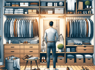 Должна ли у мужчины быть отдельная гардеробная или хотя бы собственный шкаф? Наше мнение — конечно! Проблема совместного гардероба Зачем мужчине отдельная гардеробная? Примеры успешной организации гардеробной для мужчин Как создать отдельную гардеробную для мужчины? Вывод Должна либыть отдельная мужская гардеробная или хотя бы собственный шкаф? Наше мнение — конечно! Освободите мужчину: Почему каждому мужчине нужна отдельная гардеробная? гардеробная мужчины До каких пор женщины будут выделять своей второй половинке только несколько свободных полочек? Почему мужчина должен ждать и тратить время на то, когда его возлюбленная наконец-то выберет подходящий наряд в шкафу? Мы за то, чтобы у каждого члена семьи было своё собственное гардеробное пространство! Проблема совместного гардероба Совместный гардероб может стать источником множества проблем и конфликтов в семье. Когда два человека с разными предпочтениями и стилями одежды вынуждены делить одно пространство, это может привести к постоянным спорам и недовольству. Например, женщина может занимать большую часть шкафа своими платьями, блузками и аксессуарами, оставляя мужчине всего несколько полочек для его рубашек и брюк. Это может вызывать у него чувство неудовлетворенности и ограниченности в выборе своей одежды. Зачем мужчине отдельная гардеробная? Отдельная гардеробная или хотя бы собственный шкаф для мужчины имеет множество преимуществ: Свобода выбора: Мужчина сможет самостоятельно организовать свою одежду и аксессуары в удобном для себя порядке. Он сможет легко найти нужную вещь и не будет тратить время на поиск. Сохранение стиля: Мужчина сможет сохранить свой индивидуальный стиль и предпочтения в одежде, не подстраиваясь под вкусы и предпочтения своей партнерши. Уход за одеждой: Отдельная гардеробная позволит мужчине более аккуратно хранить и ухаживать за своей одеждой. Он сможет избежать мятости и повреждений, которые могут возникнуть при совместном использовании шкафа. Примеры успешной организации гардеробной для мужчин Существует множество примеров успешной организации гардеробной для мужчин. Одним из них является история Джорджа Клуни, который имеет отдельную гардеробную комнату в своем доме. В этой комнате он хранит свои костюмы, рубашки, обувь и аксессуары. Это позволяет ему легко подбирать наряды для различных мероприятий и сохранять свой стиль. Еще одним примером является история успешного бизнесмена, который имеет свой собственный шкаф в спальне. В этом шкафу он хранит свою рабочую одежду, деловые костюмы и аксессуары. Это помогает ему организовать свою одежду и быть готовым к рабочим встречам и деловым поездкам. Как создать отдельную гардеробную для мужчины? Если вы решили создать отдельную гардеробную для мужчины, вам могут помочь специалисты компании GarderobeMaster. Они имеют 20-летний опыт в производстве гардеробных систем и с радостью помогут вам создать гардероб вашей мечты. Сотрудники GarderobeMaster выйдут к вам на дом, чтобы обсудить варианты дизайна будущей гардеробной. Они произведут замеры помещения и вместе с вами подберут материалы, подходящие для вашего интерьера. Кроме того, они создадут 3D-модель на компьютере, чтобы вы могли представить, как будет выглядеть ваша новая гардеробная.