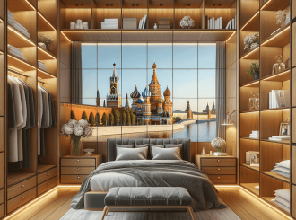 Гардеробная под заказ в Москве