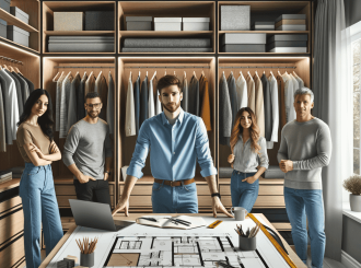 гардеробная для семьи