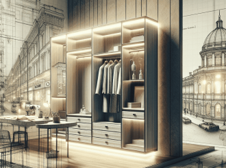 изготовление гардеробных на заказ в москве инновационные гардеробные Hi Tech для стильных и современных интерьеров