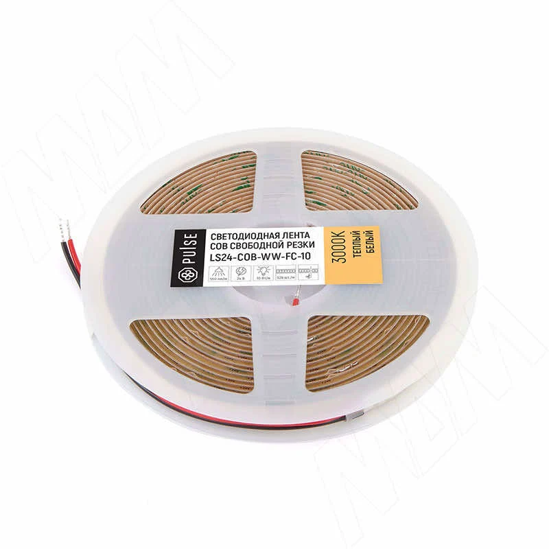 LUX, COB лента светодиодная, 528 диодов, 24V, свободная резка, 5 м, CRI 90, IP20, 10W/1м, за 1м